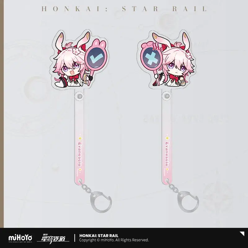 [Genuine] miHoYo Game Honkai Star Rail Pom-Pom Exhibition Hall Series Evanescia Acrylic Clock in Stick Prop Cosplay Xmas Gifts