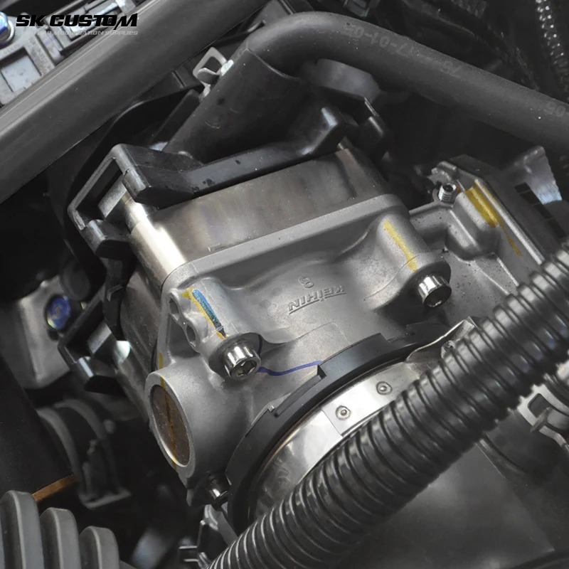 カスタムスロットルボディスペーサートヨタプラドアルファードレクサス GS ES RX 350 1GR 2GR 3.5L 4.0L エンジンインテークマニホールドアダプター