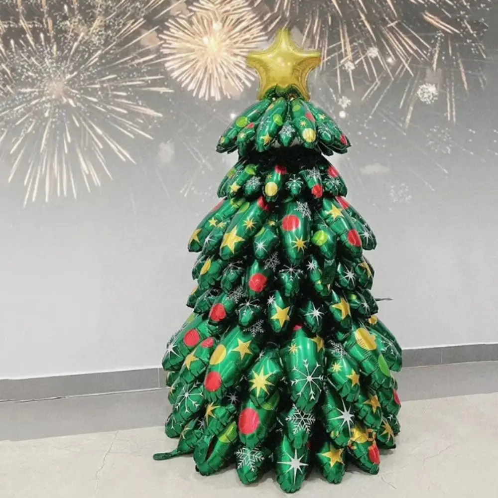 

Decorative 3D Christmas Tree Balloon Christmas Tree Shape Aluminum Film Christmas Aluminum Film Balloon Green 51inch
