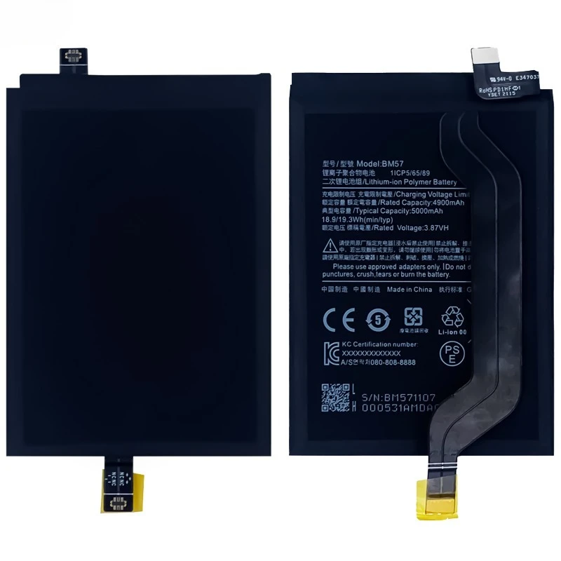 BM57 for Xiaomi Redmi Note 10 Pro China/Poco X3 GT Phone Battery High Quality High Capacity Replacement Bateria  with Tools