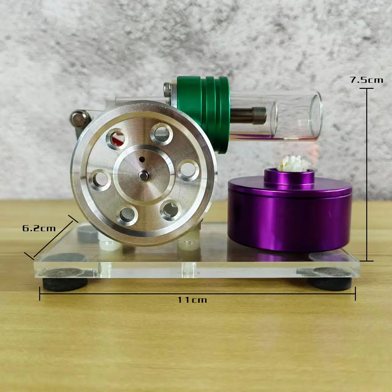 Stirling generator steam requires physical experiments, science popularization, scientific production, invention of toy models