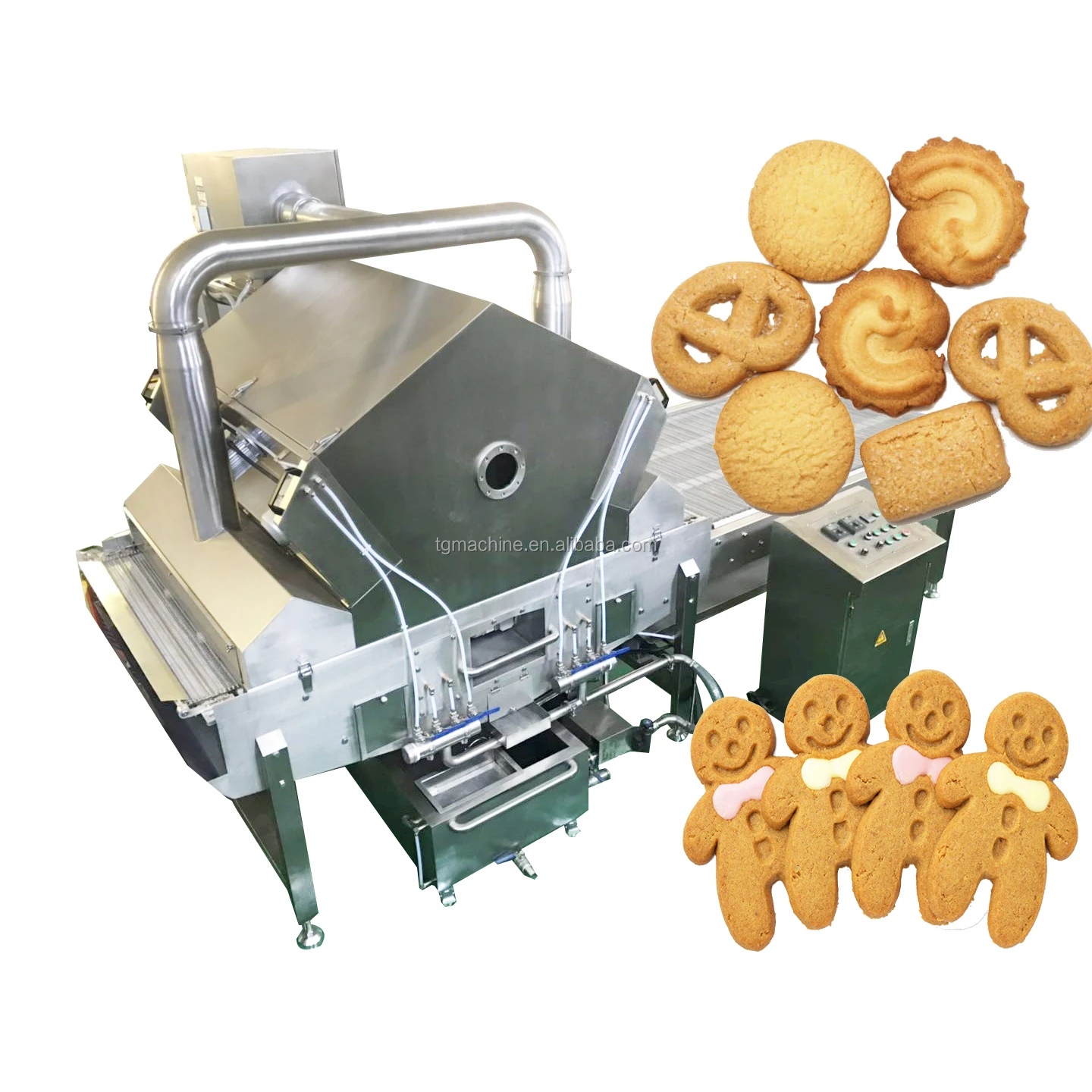 New High Productivity Electric Oil Spray Machine for Bakery Biscuit Production Line with Save Oil Feature