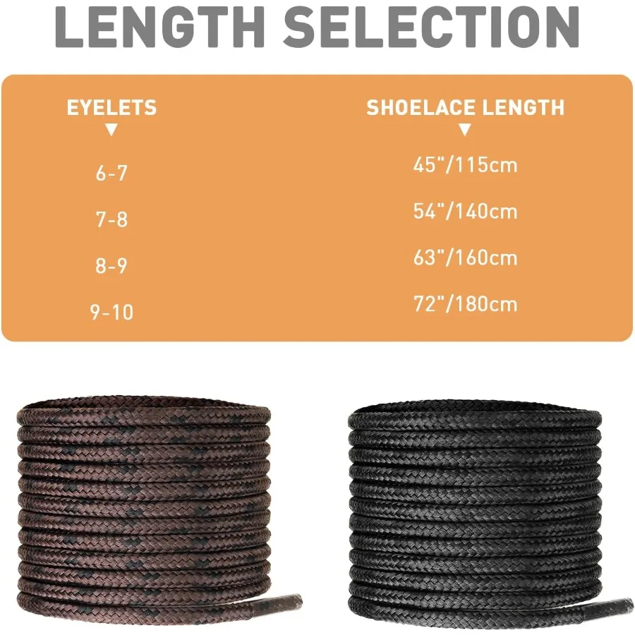 أربطة أحذية بديلة للعمل شديدة التحمل، أوتار أحذية بديلة أقوى من الفولاذ أو كيفلر #6