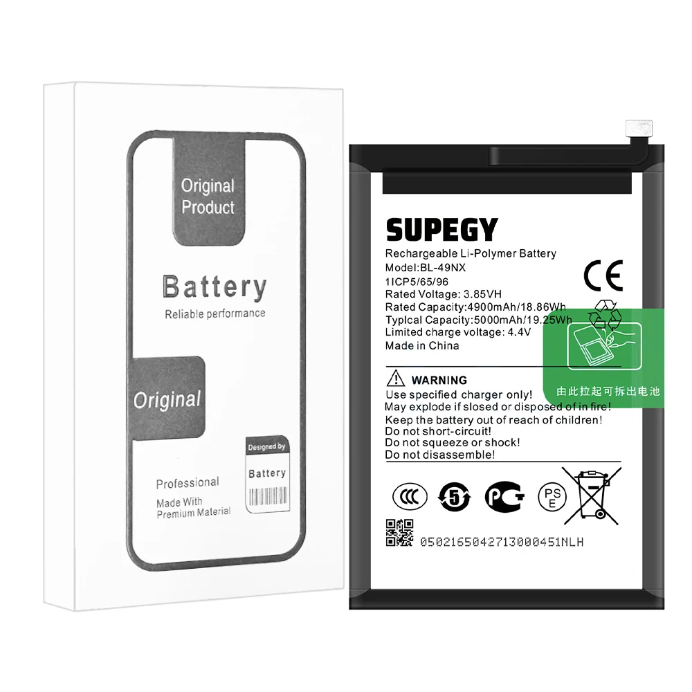 100% New BL-49NX Battery For INFINIX Hot 30i/ X669/ X6516/Smart 7 HD/Smart 8 Phone Replacement Bateria+Tools