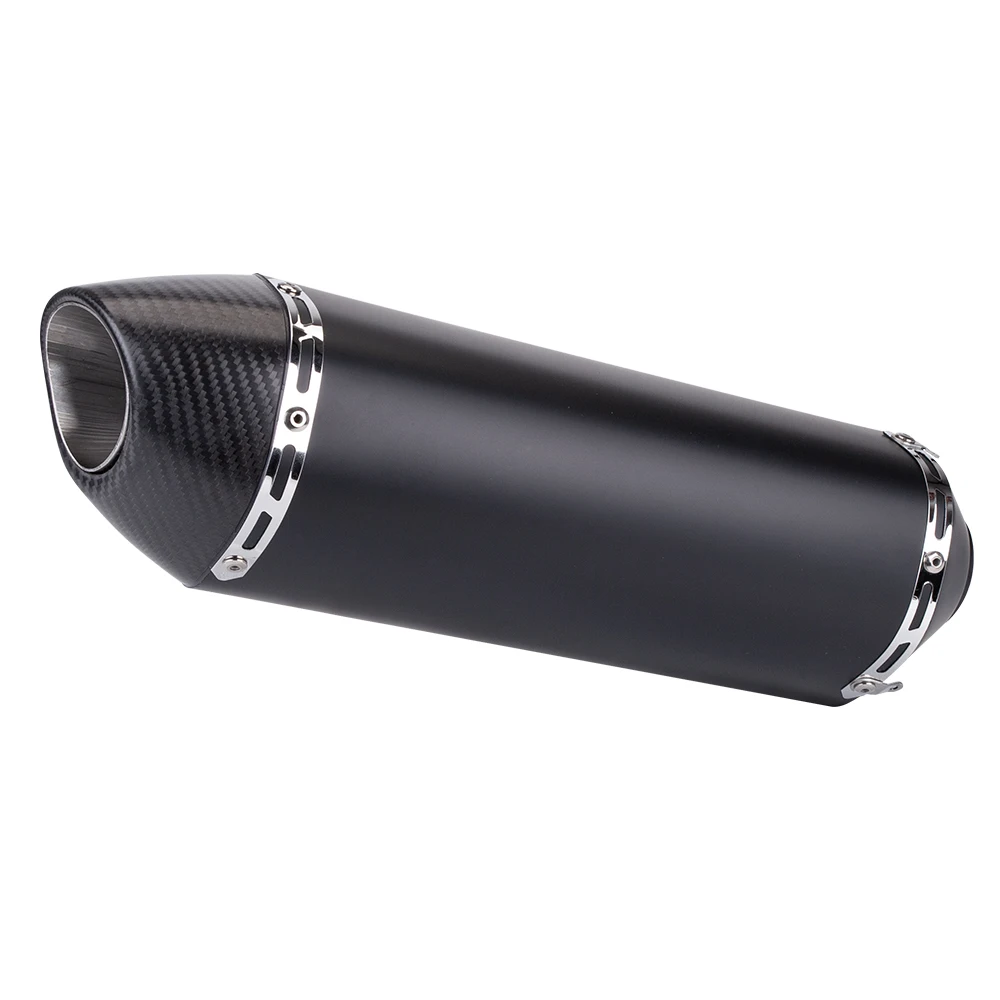 

51mm Universal Motorcycle Exhaust Muffler Pipe Moto Racing R77 r77 For MT07 MT09 z900 z400 ninja400 gsx250 gsx750