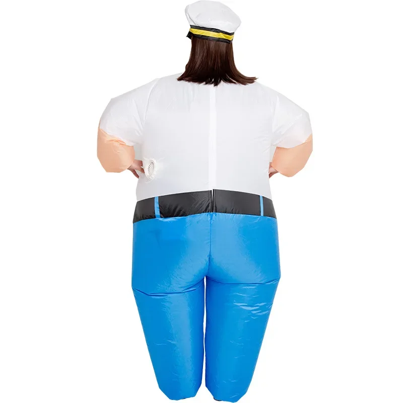 Simbok Fat Man Inflatable Costume Funny Cartoon Doll Clothing Suit Adult Men Women Halloween Carnival Birthday Party