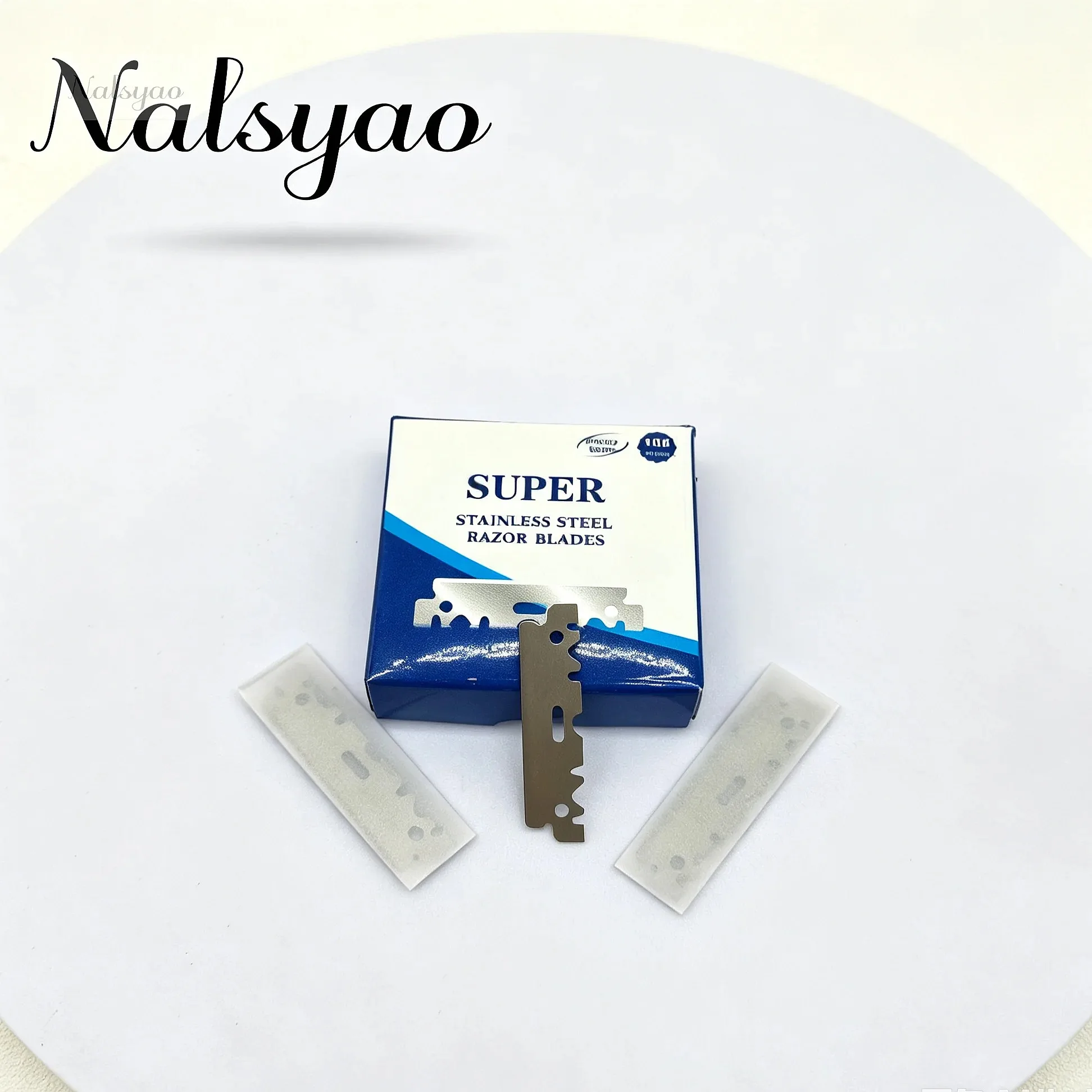 Barber Shaving Tools 10/100PCS Single-Sided Stainless Steel Razor Blades for Men Manual Shaver Replaceable Sharp Edge