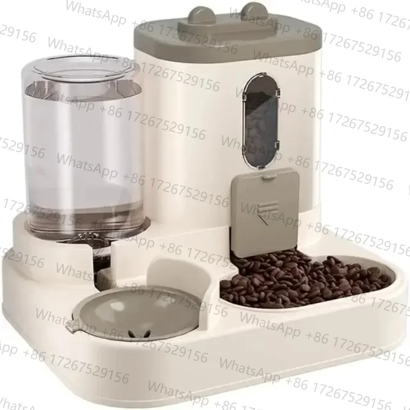 Gravity Auto Pet Feeder & Waterer Set 3.8L Leak Spill Proof Anti-Slip Bowl Easy Clean for Cats Dogs Travel Supply
