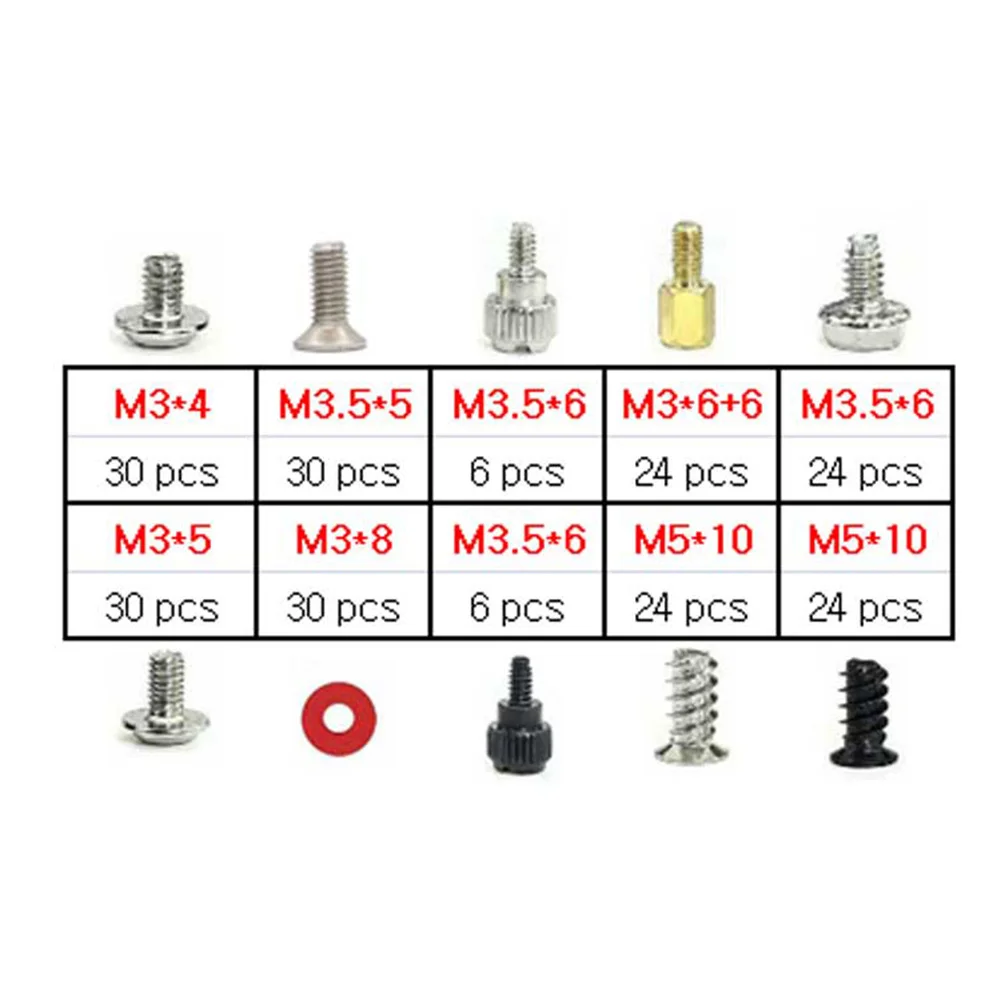 228PCS Professional Computer Screw Kit Computer Host Repair Box For Computer Chassi Fixed Installation Power Supply Motherboard