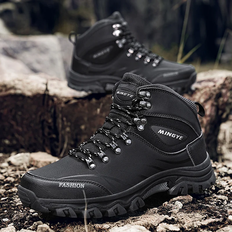 

Waterproof Hiking Shoes Men Sneakers High Top Non-slip Sport Casual Trekking Boots Men Outdoor Comfortable Trail Climbing Shoes