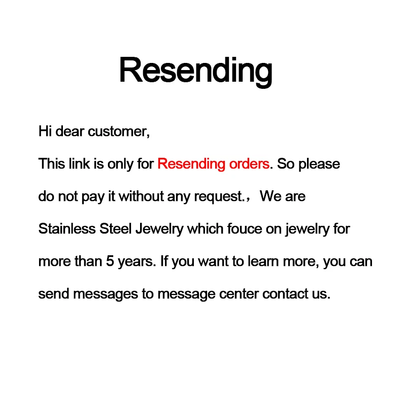 

Resend products fee for my client