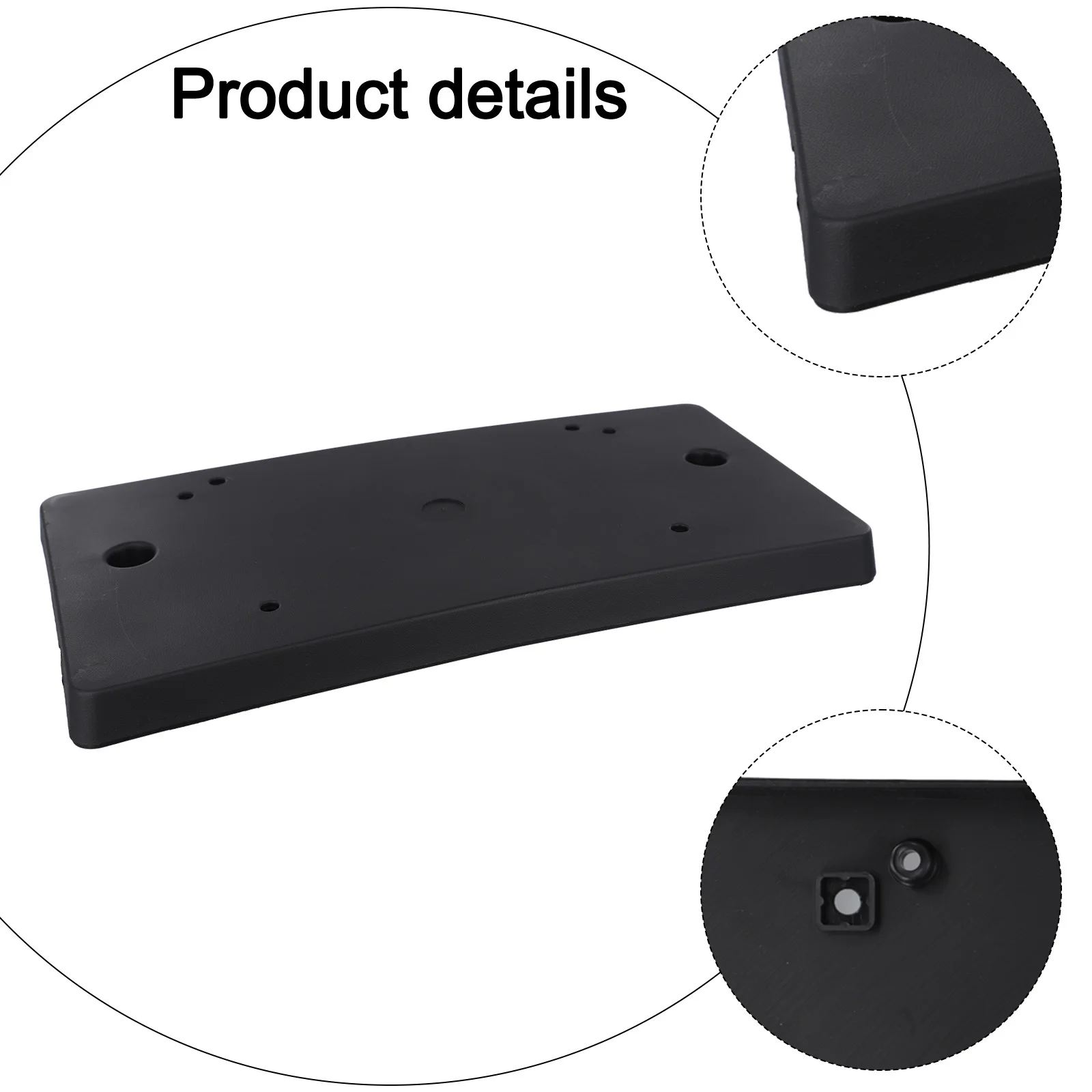 

For Car Front License Plate License Plate Bracket ABS Anti-corrosion High Universality Non-deformation Wear-resistant