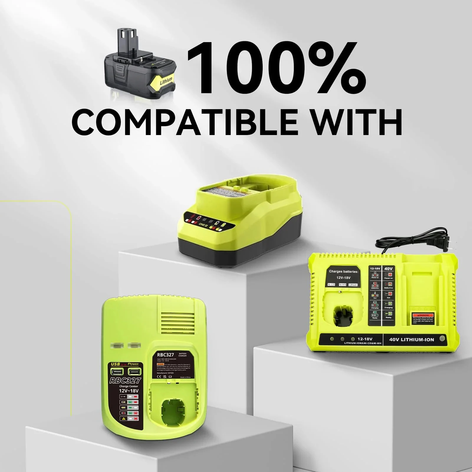 1/2/4 Stuks 5.0AH Hoge Capaciteit P108 Vervangen voor Ryobi 18V P102 P104 P105 P107 P109 P122 voor Ryobi 18-Volt Gereedschap Batterij Pin