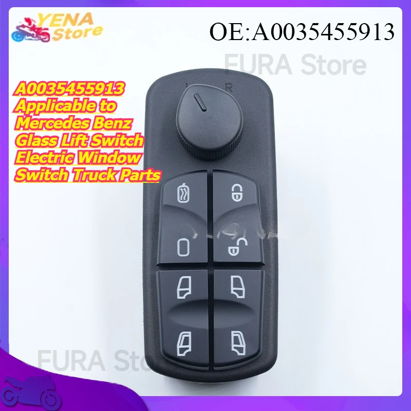 

Motorcycle Window Lift Switch A0035455913 Applicable to Mercedes Benz Glass Lift Switch Electric Window Switch Truck Parts