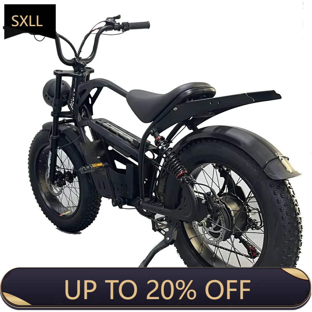 

SXLL 1000 watts city electric racing bicycle off-road suitable for 15ah battery capacity 48v voltage sufficient power hybrid el