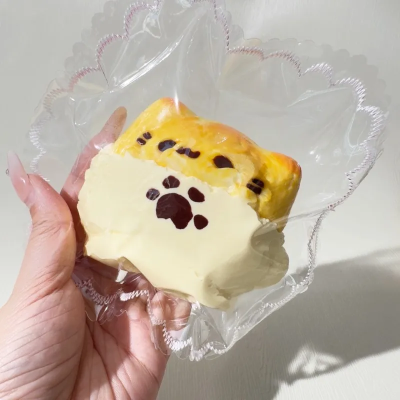 Silicoco Cute Cat Cake Animal Series Squishy Toy Fidget Squeeze Glitter Design Anti‑stress Soft Desktop #Nulala200075