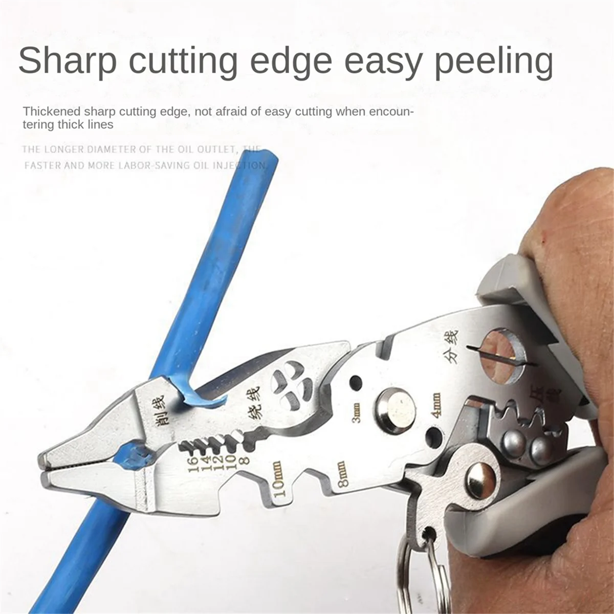 Multipurpose Wire Stripper,Heavy Duty Electrical Wire Stripping Tool, Wire Strippers and Crimping Tool