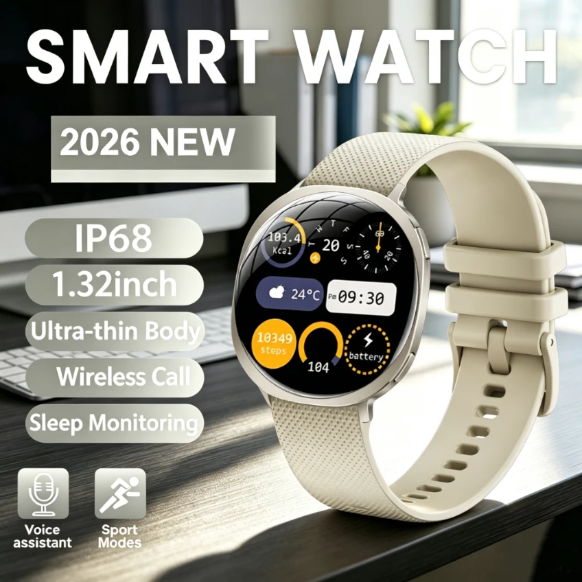 New New  Round Curved Screen M301 Smart Watch Flashlight Health Tracking Fitness Sports Modes IP68 Waterproof Smartwatch Men Women - Aliexpress Deal