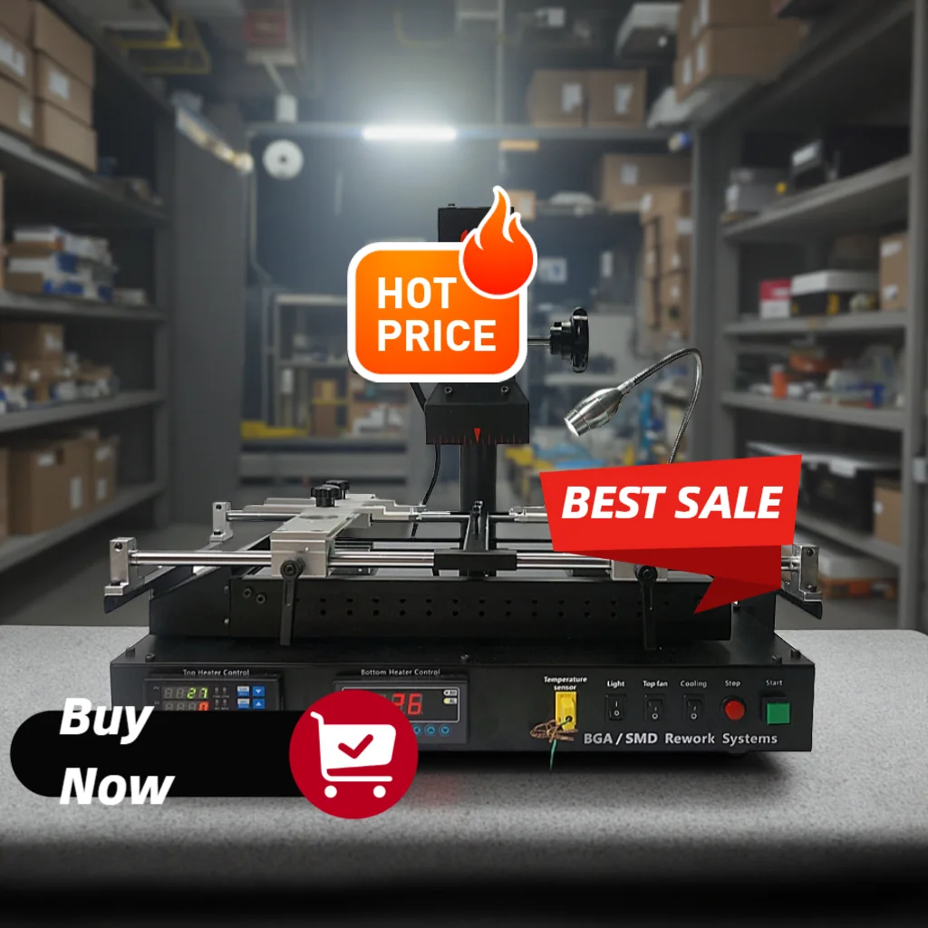 LYBGA IR8500 IR BGA Soldering Rework Machine 184pcs 90MM BGA Reballing Stencil Kit Welding Reballing Tool for Electronic Repair