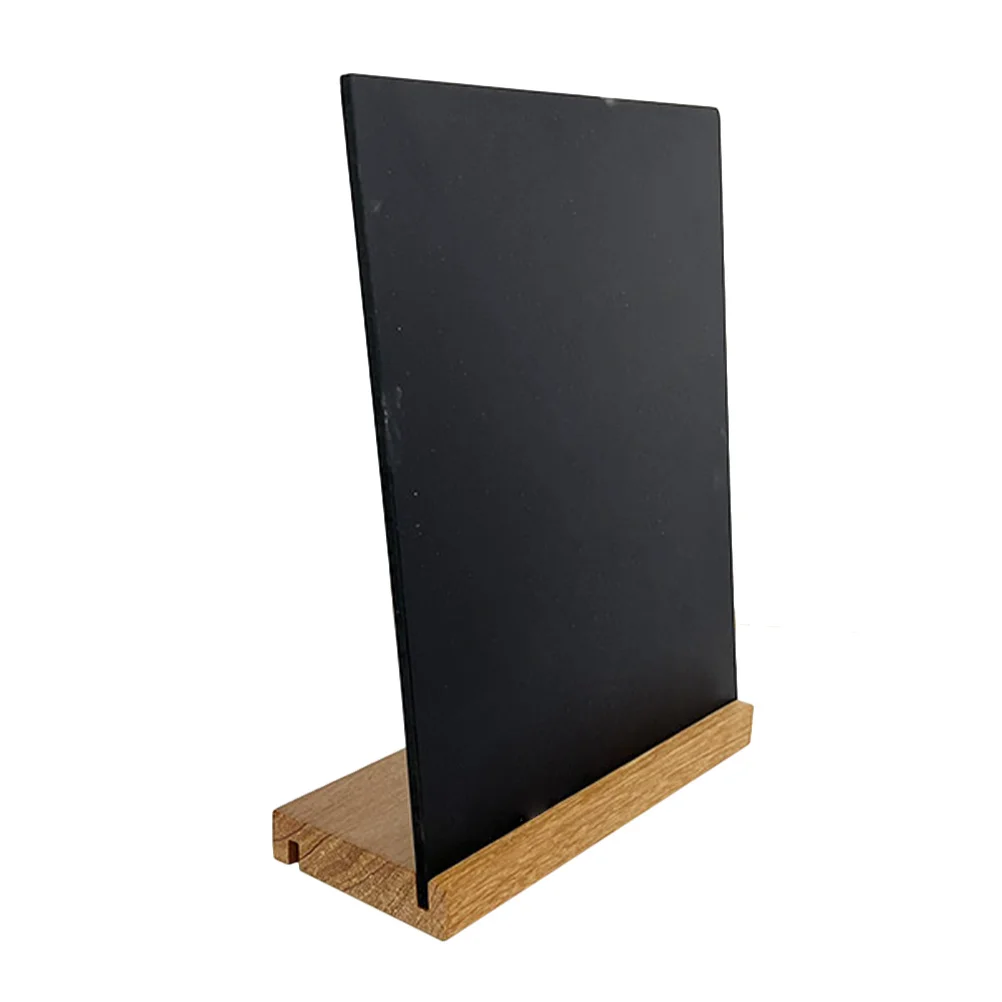 

Small Blackboard Chalkboard Easel Sign Kids School Wood Menu Tabletop Small Blackboard Reusable Wooden Display Board
