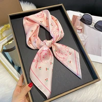 2025 New Fashion 70X70cm Women's Scarf Silk Paisley Print Scarf Square Shawl Decorative Headband Neck Luxury Design Bandana 4