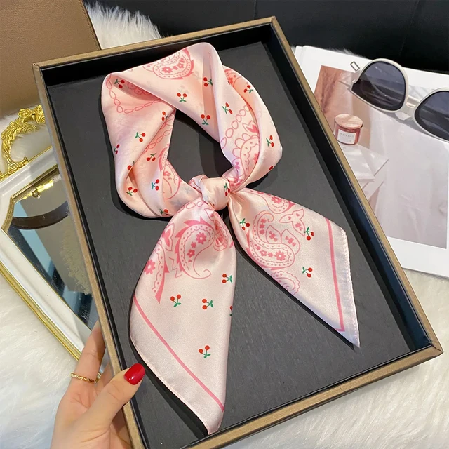 2025 New Fashion 70X70cm Women's Scarf Silk Paisley Print Scarf Square Shawl Decorative Headband Neck Luxury Design Bandana 4 2025 New Fashion 70X70cm Women's Scarf Silk Paisley Print Scarf Square Shawl Decorative Headband Neck Luxury Design Bandana 4