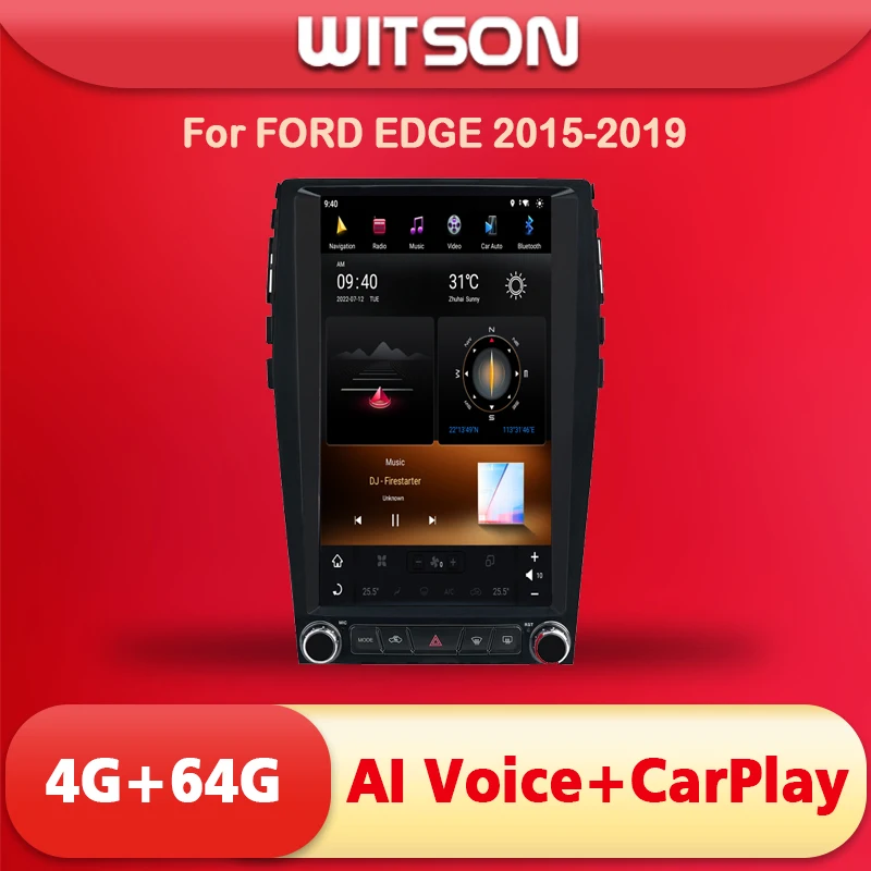 

WITSON Tesla вертикальный экран Android 11 автомобильный dvd для FORD EDGE 2015 2019 автомобильный аудиоплеер автомобильный навигатор GPS автомобильное радио стерео