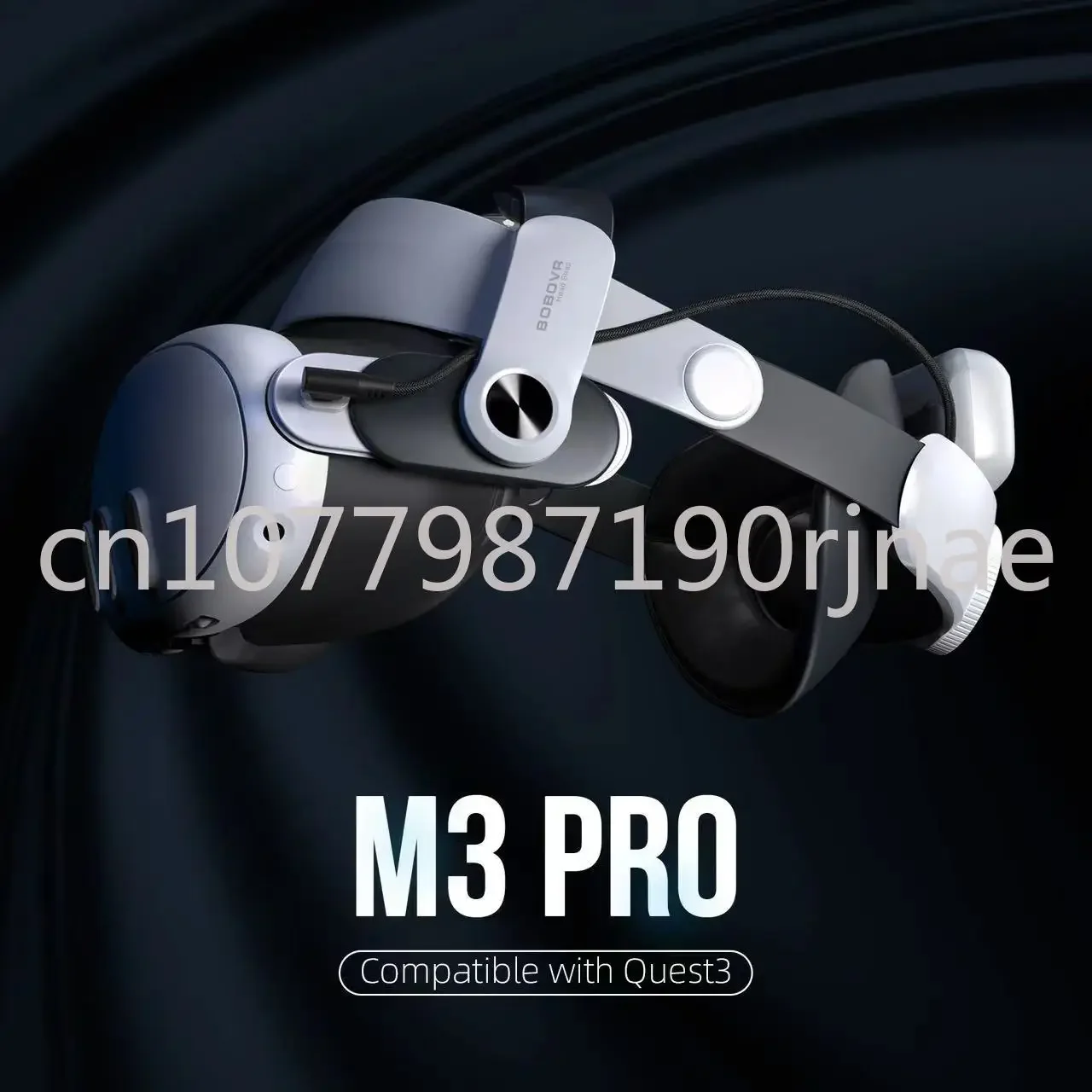 

M3 PRO Battery Head Strap Compatible with Oculus Quest3 VR Multi-Point Adjustment 5200mah Battery Pack for VR Accessories