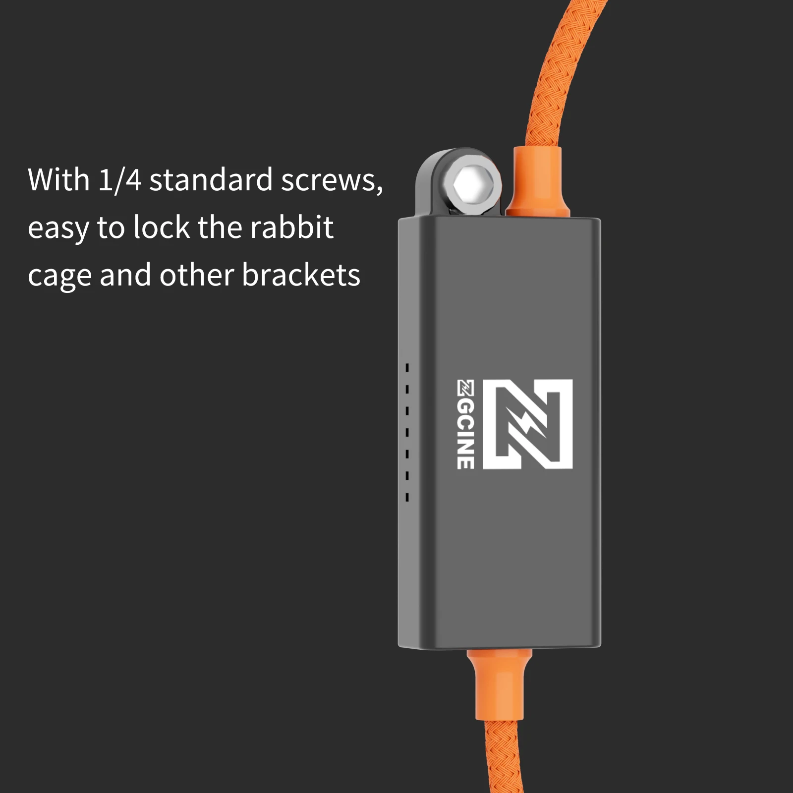ZGCINE DT-PD 65W D-Tap to USB-C PD Fast Charging Cable Bidirectional Braided 180 Degree Plug for V-Mount Batteries and Cameras