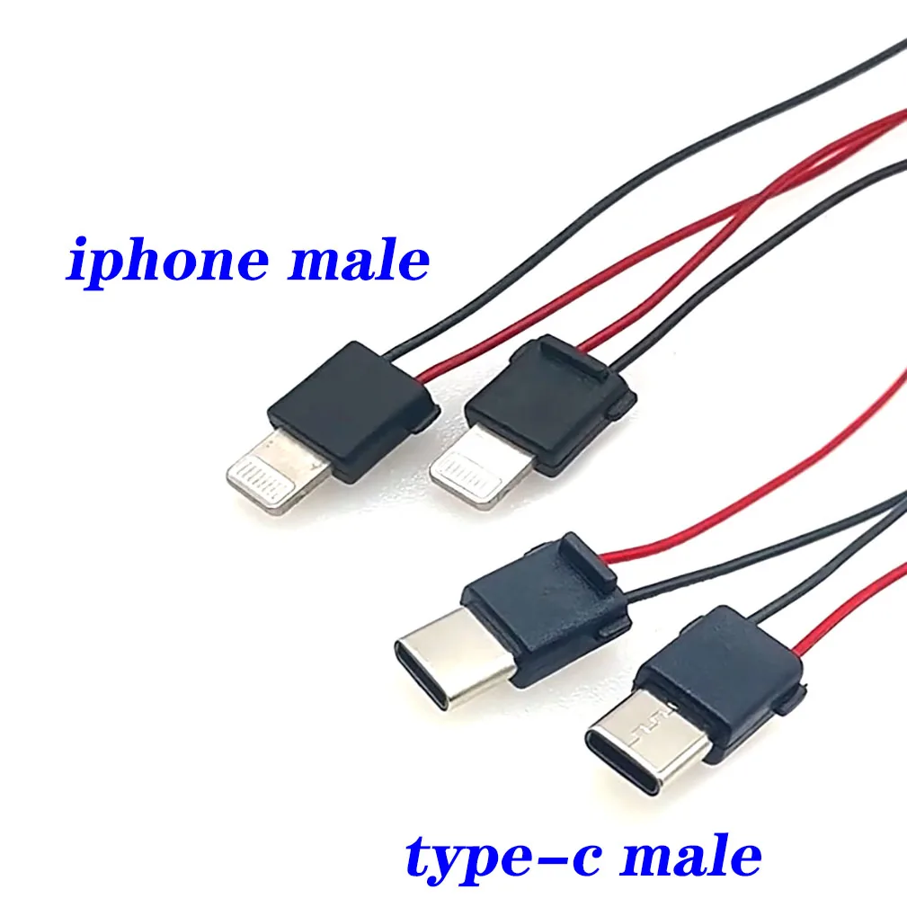 1/2/5 pcs USB 3.1 Type-C 2Pin 2P welding wire male connector, suitable for mobile power charging plug