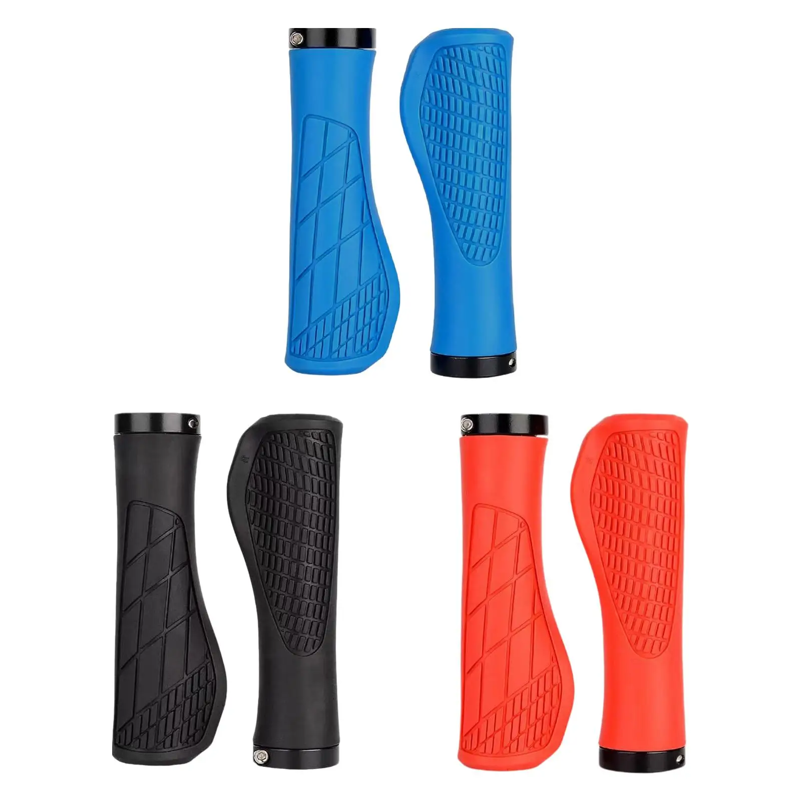 2Pcs Bike Handlebar Grips Portable Riding Accessories Bicycle Handlebar Grips for Outdoor Riding Sports BMX Mountain Road Bikes