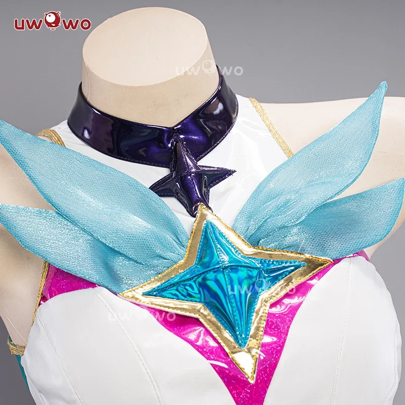 LAST BATCH UWOWO Xayah Cosplay Costume Star Guardian  League of Legends/LOL: SG Xayah Cosplay With Wings Halloween Costumes SG view 5