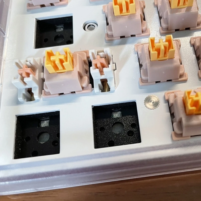 R58F Mechanical Keyboards Switches Lubed Silents Cream Yellow Peach V2 Switches Mechanical Keyboards Linears 3Pin Axises