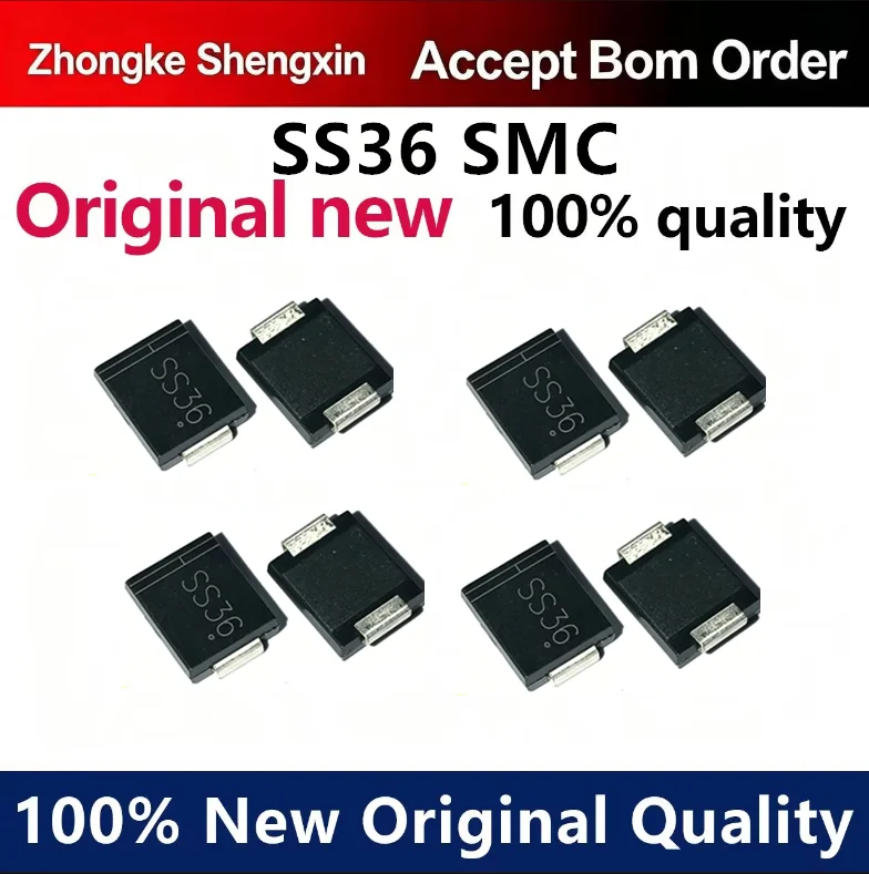 (5pcs-100pcs)Brand new original SS36 SMC (DO-214AB) large volume 3A/60V patch Schottky diode