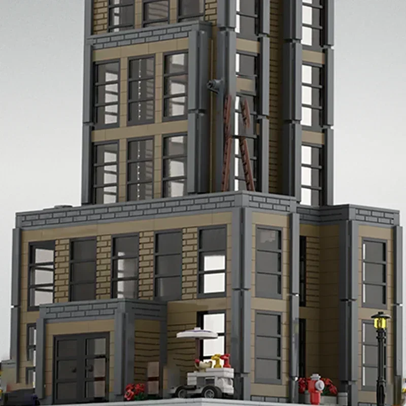 QWERT Popular Movie Model Moc Building Bricks Downtown High Rise Building Technology Blocks Christmas Gift DIY Assembly Toys