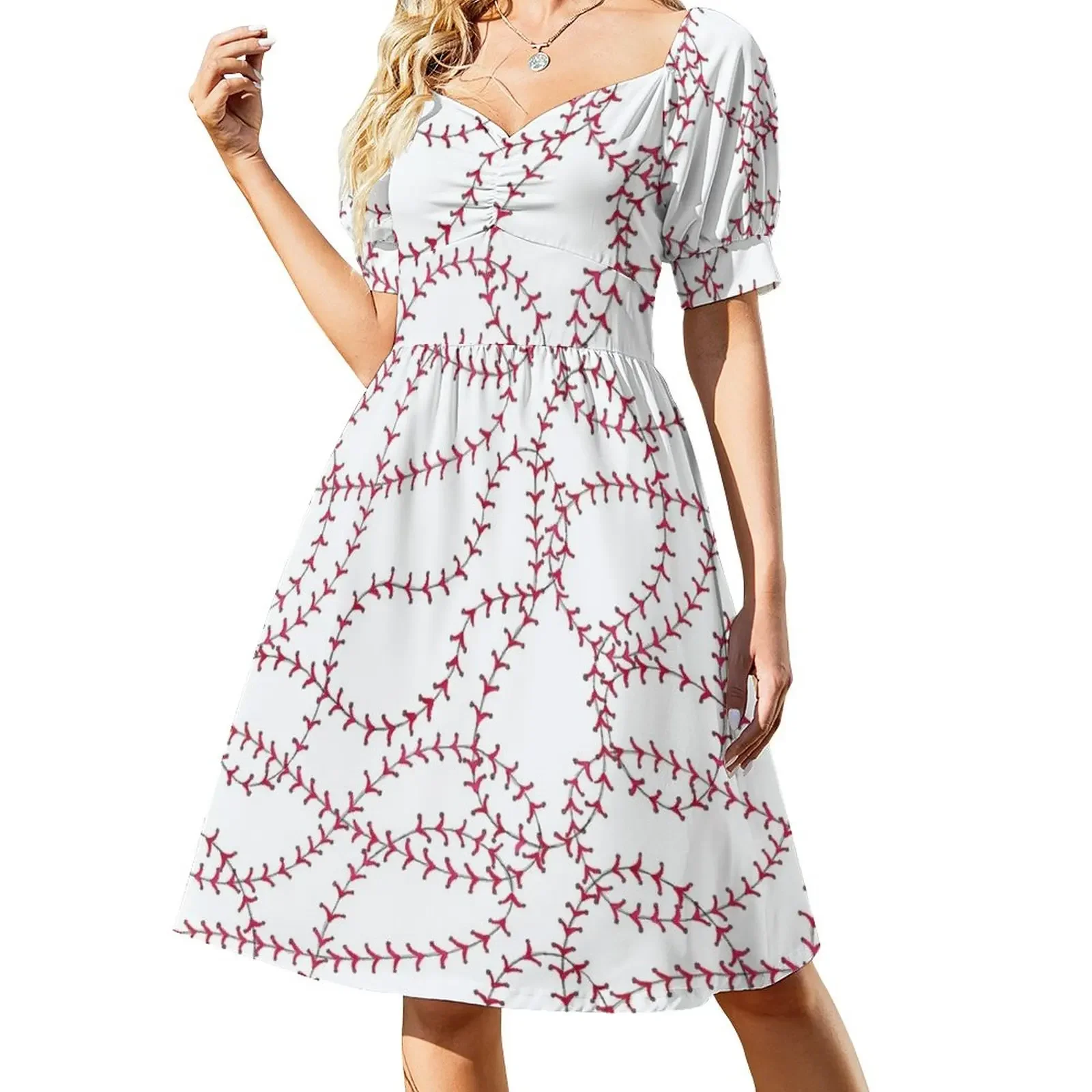 

Baseball Short-Sleeved Dress women long dresses party dresses women dresses ladies 2025 summer