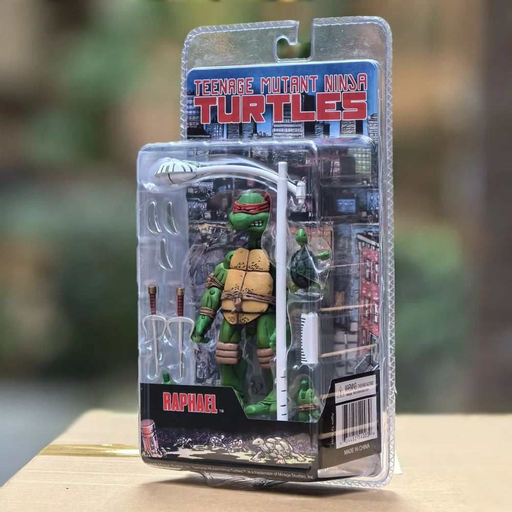 14cm nuevo NECA Tortugas Ninja mutantes adolescentes Leonardo Leads Tmnt Tortugas primer Ninja Anime figura de acción modelo juguetes regalos en Stock