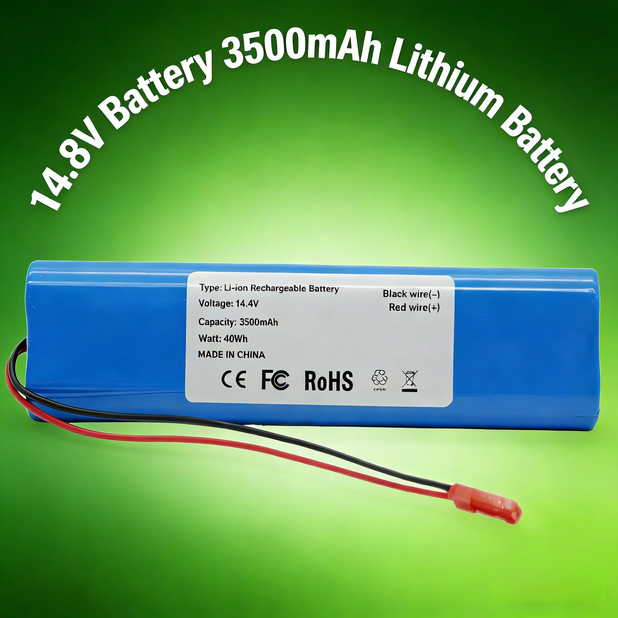

For ILIFE V3s Pro V5s Pro V8s V80 Max X750 B5 Max S5 Pro Robot Vacuum Battery 14.8V 2800mAh Li-ion Replacement Power Supply