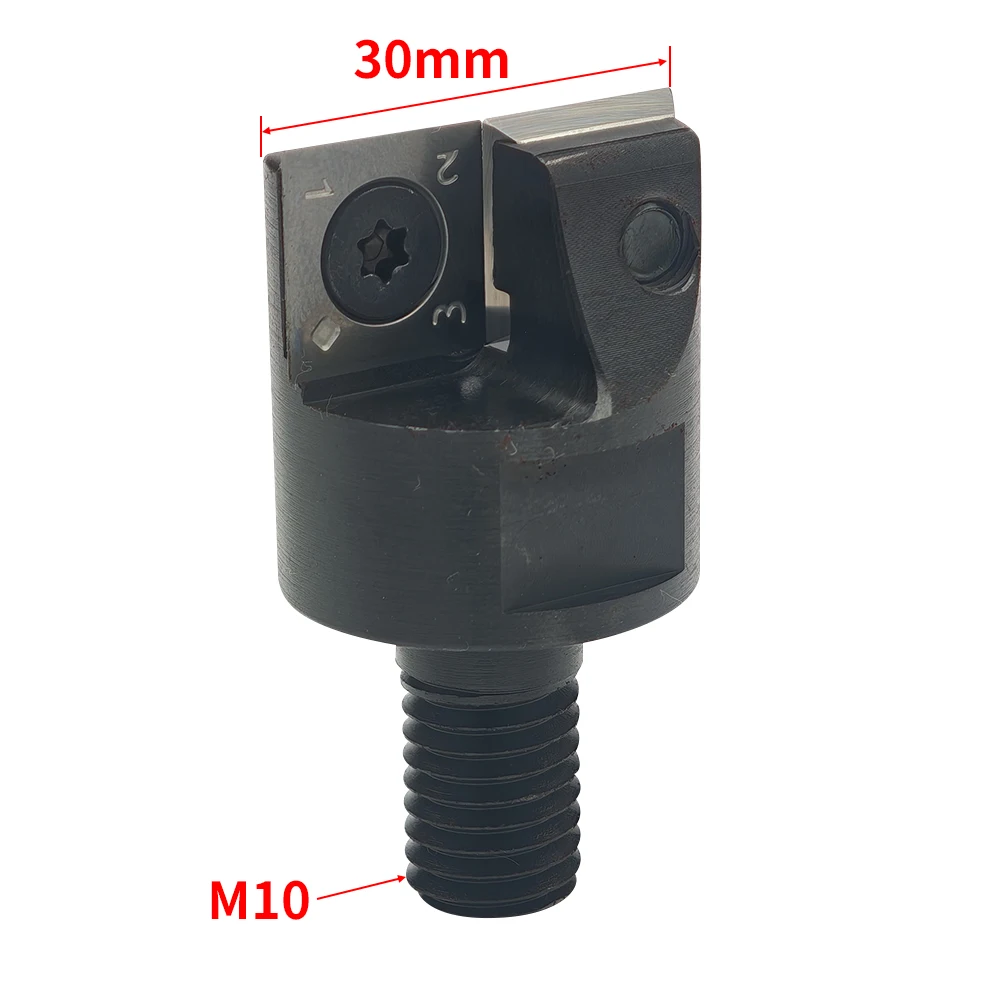 

Disposable Tungsten Steel & Alloy Lock Hole Slotting Knife with Router Bit for Wooden Door Locks Threaded Screw Bottom Cleaning