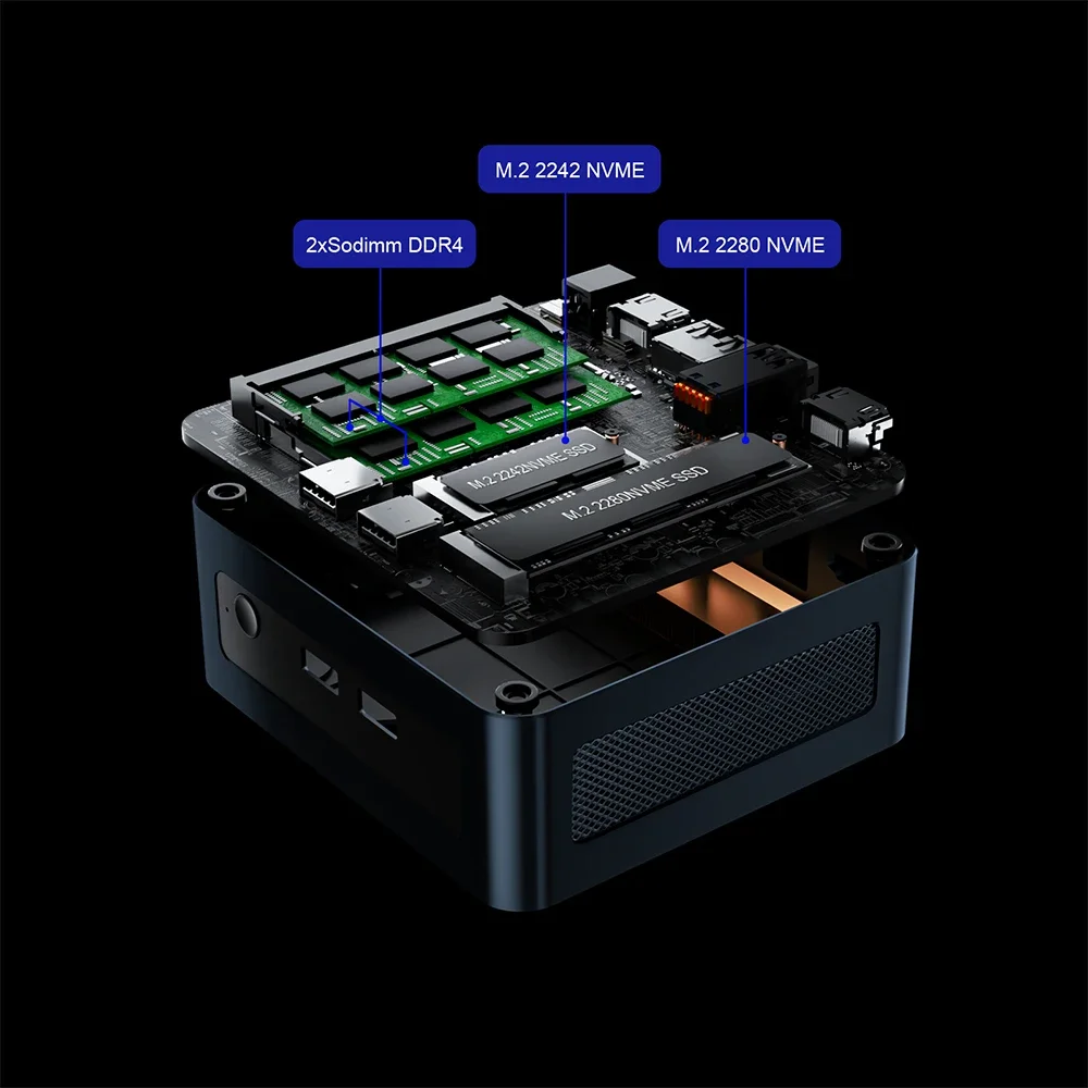 7430U/5625U AMD Ryzen 5 Mini PC Chatreey AN2P Computer desktop da gioco NVME SSD WIFI6 HD Windows 11 Pro