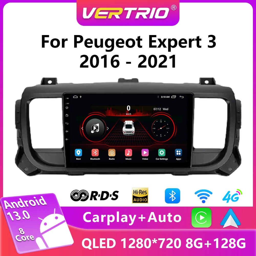 

Android 12 Car Radio For Citroen Jumpy III 3 SpaceTourer 1 For Peugeot Expert 3 2016 - 2021 Multimedia Video Player Navigation