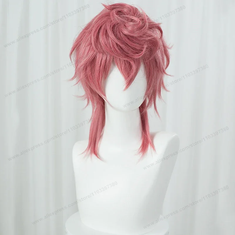 Anime Trish Una Cosplay Pruik 40Cm Roze Vrouwen Haar Hittebestendige Synthetische Pruiken + Pruik Cap