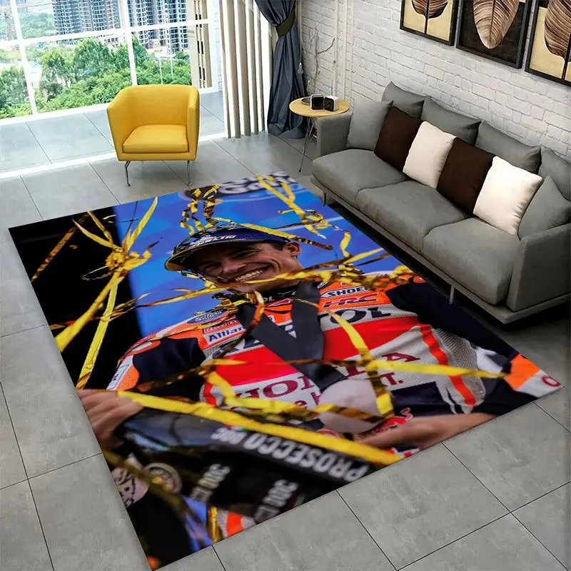 Racing moto Rafael Marquez Non-Slip Area Rug for Living Room,Bedroom,Playroom,Soft Carpet Floor Mat Home Decor Rug  Room
