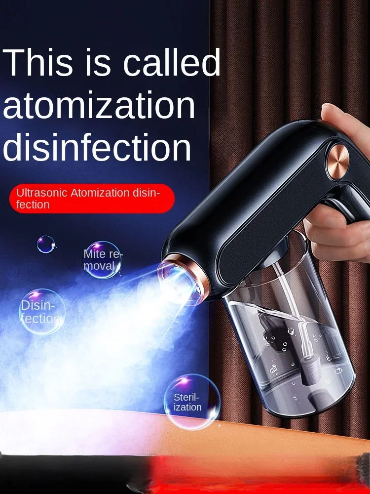 Alcohol Disinfection Gun Spray Gun K5 Blue Light Nano Electric Household Air Sterilization Express Atomizer Sterilizer 00