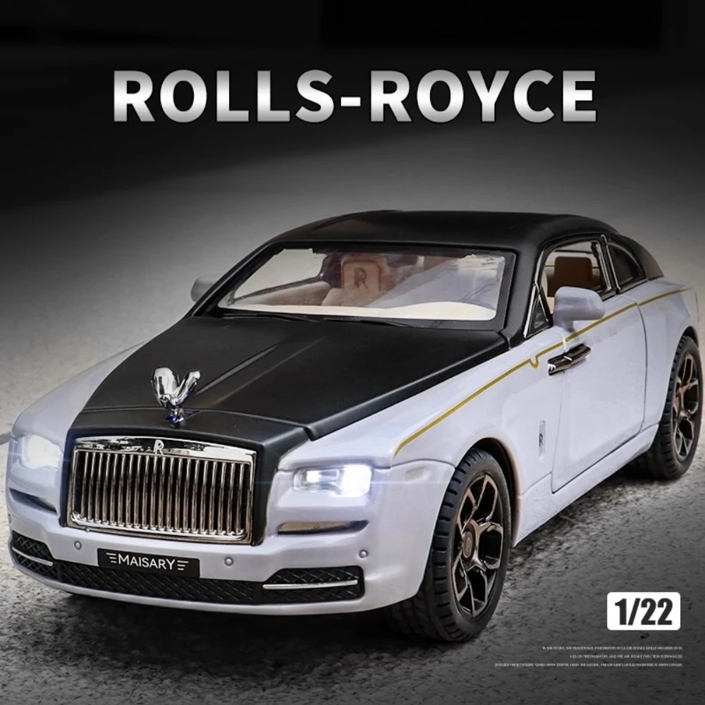 

Масштаб 1:22, модель игрушечного автомобиля Wraith I8, литые под давлением металлические модели с откатным механизмом, звуковой свет, миниатюрные модели автомобилей для мальчиков, лучшие подарки на день рождения
