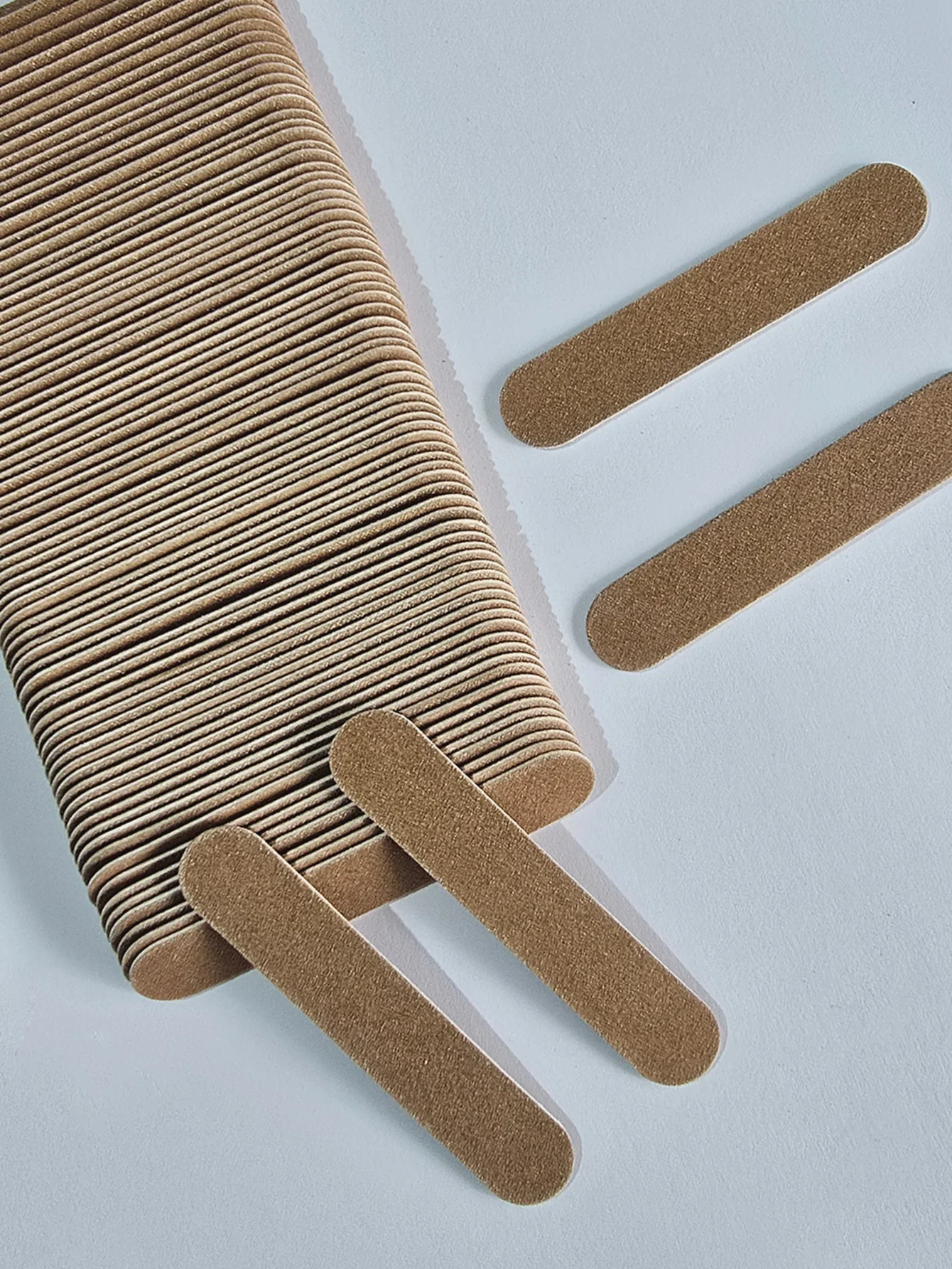 15 to 200 Pcs Brown Nail Files Double Sided 8cm Emery Boards for Manicure Pedicure Nail Art Shaping and Buffing Tools