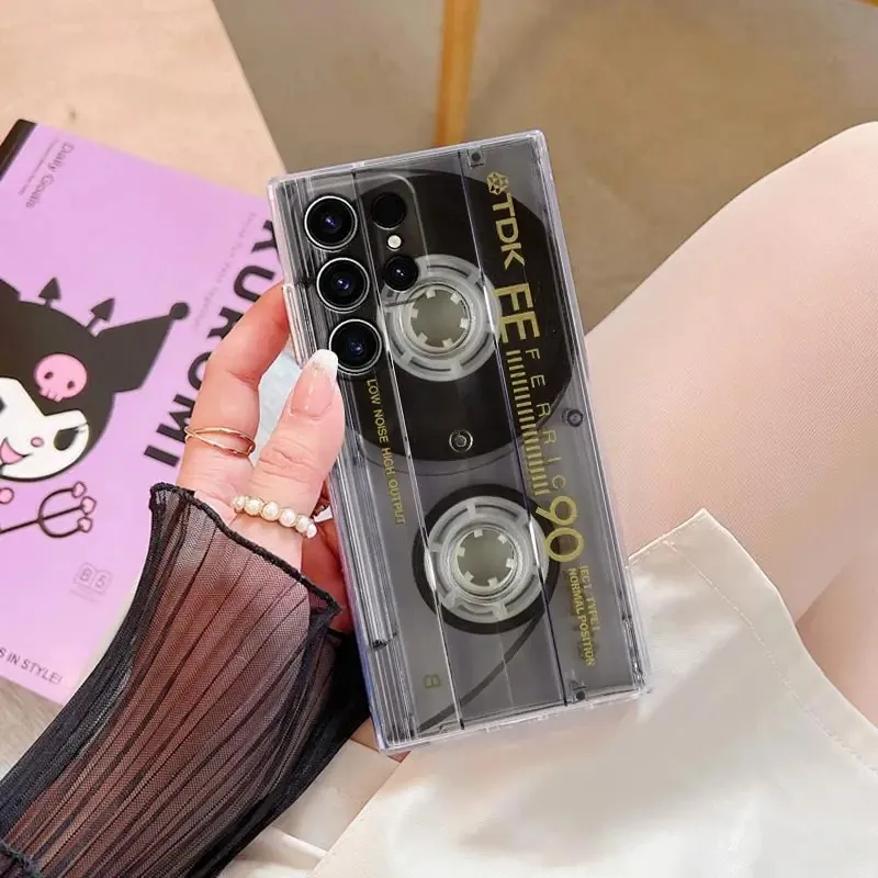 الرجعية الموسيقى أشرطة كاميرا لوحة دوائر كهربائية جراب هاتف لسامسونج A36 A26 A56 A16 A55 A35 A25 A15 A54 A34 A24 A14 A13 A53 A33 غطاء