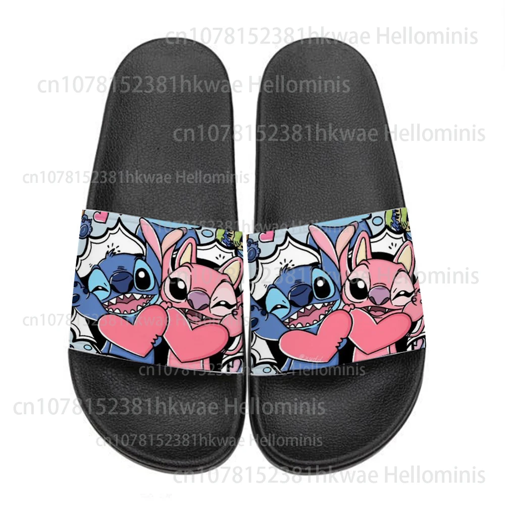 Stitch New Printing Slippers woman men Summer Anti-Slip Outdoor Casual Light Beach Sandals Household cute boy Students Slippers