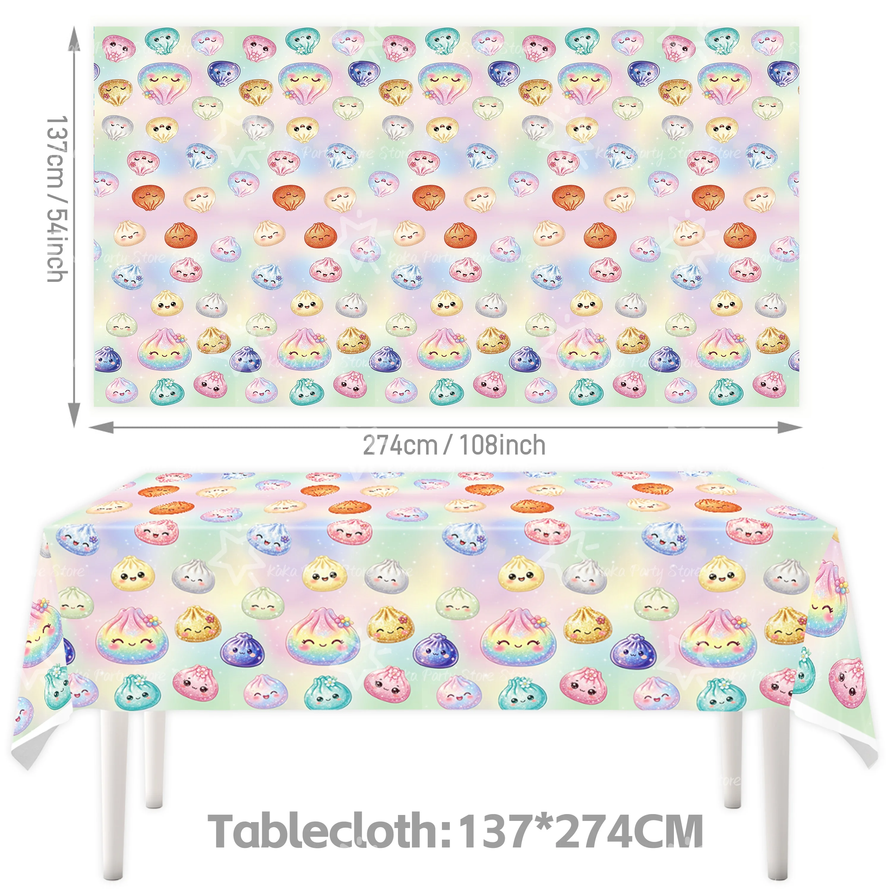 餃子の誕生日パーティー装飾セット、食器、テーブルクロス、紙皿 - Supply Event のレビューと価格