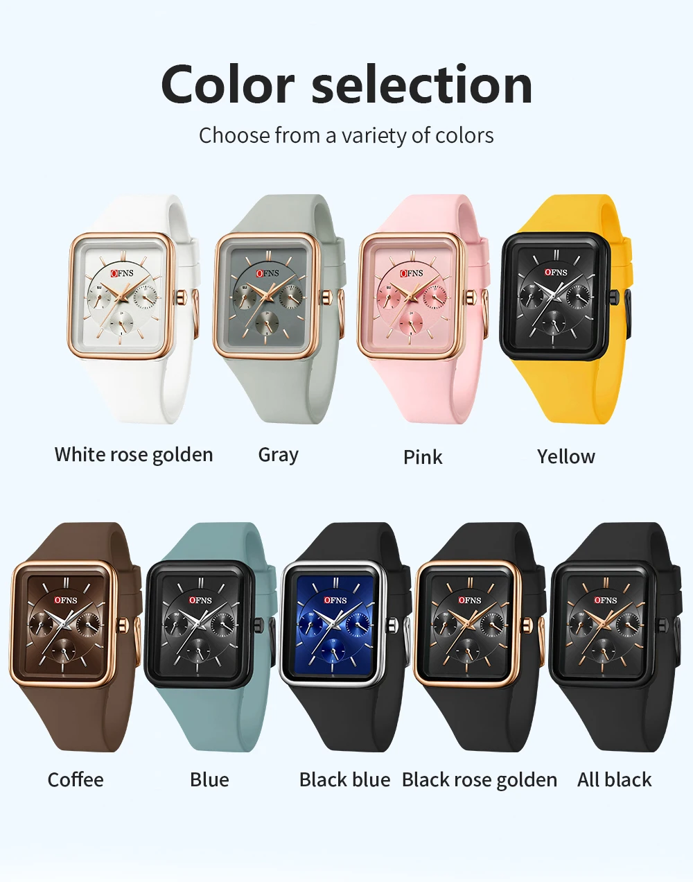 OFNS nuevo 8035 reloj de cuarzo informal para hombre multifuncional tres ojos seis agujas deportes impermeable reloj de cuarzo para hombre